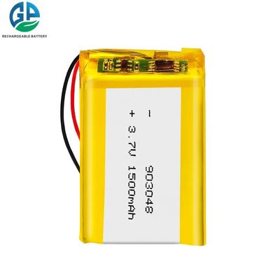 903048 le CE rechargeable kc de paquet de batterie de polymère de lithium de 3.7v 1500mah a approuvé