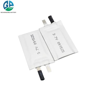 Paquet rechargeable ultra mince 3.7v 15mah 091525 de batterie de polymère de lithium