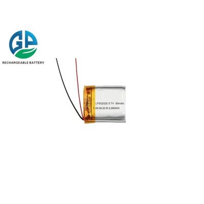 Batterie polymère au lithium de 3,7 volts de 80 mAh 302020