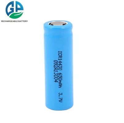 3.7v batterie LFP IFR 14430 Li-ion rechargeable KC CB Approbation CEI