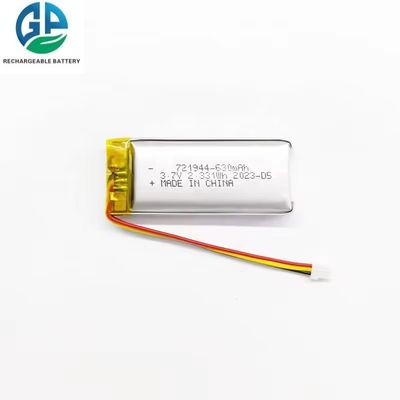 IEC 62133 Approuvé Polymère Lipo rechargeable 721944 630mah 3.7v batterie au lithium