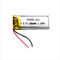 IEC62133/3.7V approuvé par kc Li Poly Battery 701535 300mAh Lipo