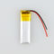 401030 3.7V rechargeables Li Polymer Battery 80mAh pour des cartes à puce