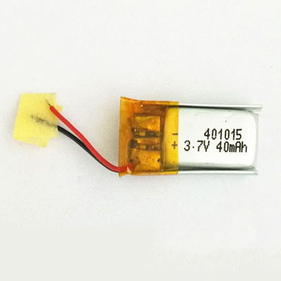 petite batterie de la batterie 401015 25mAh Lipo du polymère 3,7 V de Li de batterie