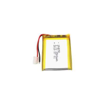 La batterie de polymère de lithium de kc emballe 104050 2.5Ah le polymère Li Ion Battery 3,7 V
