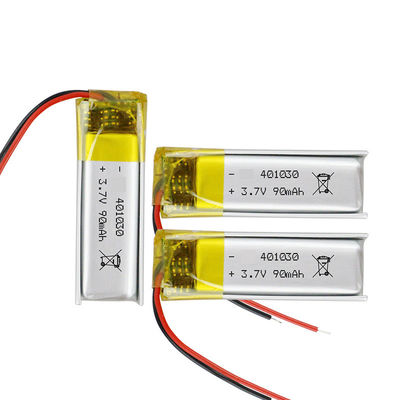 Batterie de polymère du lithium 401030 3.7V 80mAh pour le casque de Bluetooth