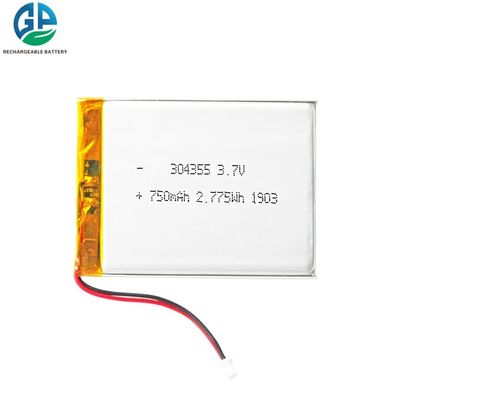 acheter Paquet 7.4v 750mah, Li Ion Battery rechargeable 304355 de batterie de kc Lipo online manufacture