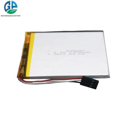 acheter 3.7V 2300mAh Lipo Battery ISO9001 Certifié avec 500 cycles de vie Batterie rechargeable au lithium polymère fabrication en ligne