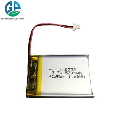 acheter 140732 3.7V Li Polymer Battery Pack 3.7v 530mah kc rechargeable ont délivré un certificat online manufacture