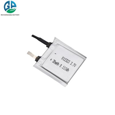 acheter 3.7V 30mAh Li Ion Rechargeable Battery 012323 kc a délivré un certificat online manufacture