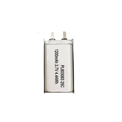 acheter 3,7 UL 803063 3.7v 1200mAh 25C de V Li Poly Rechargeable Battery Pack IEC62133 online manufacture