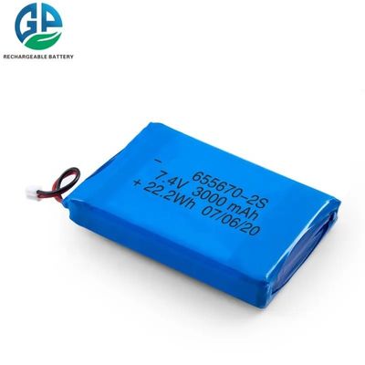 acheter 3.7v batterie Li polymère 3000mah source d'alimentation protection contre la surcharge online manufacture