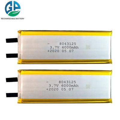 acheter 6000mah 8043125 3,7v 1s Batterie Lipo rechargeable bleue avec prise online manufacture