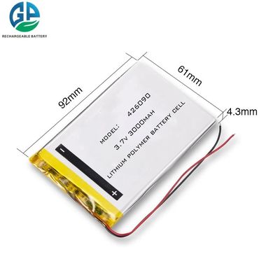 acheter Batterie polymère au lithium à haute décharge 426090 3.7v 3000mah Batterie liquide rechargeable online manufacture