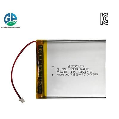 acheter OEM 655565 3,7V 2800mAh KC IEC62133 Approuvée batterie rechargeable au lithium polymère lipo fabrication en ligne