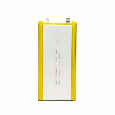 acheter 3.2v batterie Li polymère prismatique 1265130 10ah Lifepo4 batterie online manufacture