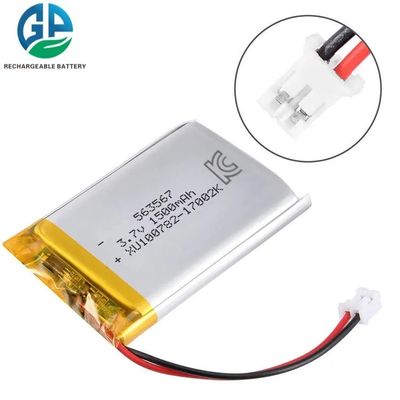 acheter 3.7v batterie Li polymère 563567 3.7V 1500mAh batterie Lipo rechargeable online manufacture