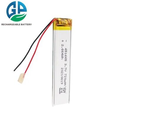 acheter Batterie rechargeable 651665 à base de polymère de lithium 720mah 3.7v online manufacture