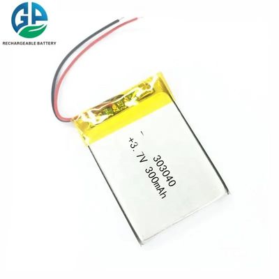 acheter 99% Efficacité 3.7V 300mAh 500 cycles de vie Pack batterie Lipo personnalisée Batterie lithium polymère fabrication en ligne