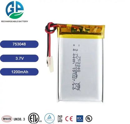 acheter KC approuvé 753048 1200mAh 3.7v batterie Lipo rechargeable pour moniteur jouet intelligent online manufacture