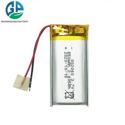 acheter KC IEC62133 Approuver une batterie rechargeable de 3,7 volts 802040 3,7v 650mah avec batterie Pcb Li-polymère online manufacture
