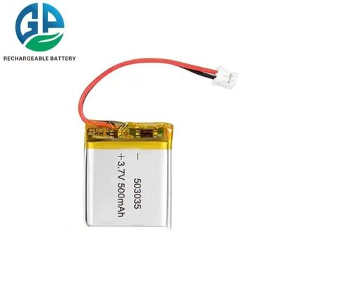 acheter KC CB IEC62133 Approuvé Lipo503035 de haute qualité de super puissance 3.7V 500mAh batterie à plat rechargeable au lithium-ion online manufacture