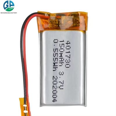 acheter Batterie rechargeable au lithium polymère approuvée par le KC 3.7V 150mAh 401730 Batterie LiPo avec câbles PCB online manufacture
