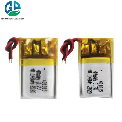 acheter Petite batterie avec PCB et connecteur en stock Li Polymer 3,7 V batterie 401015 25mAh 40mAh Lipo batterie online manufacture