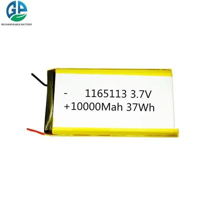 acheter Batterie Li-polymère rechargeable Lipo Batterie 1165113 3.7v 10000mah Batterie Li-polymère pour la banque de puissance online manufacture