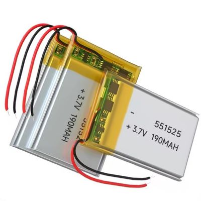 acheter 551525 3,7V 190mAh batterie au lithium polymère KC UN38.3 certifiée batterie Lipo rechargeable online manufacture
