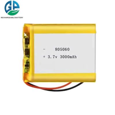 acheter Batterie à haute température KC rechargeable Lipo 805060 3.7v 3000mah Lipo personnalisée Batterie au lithium haute capacité online manufacture