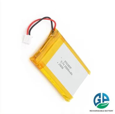 buy 3.7V 2000mAh batterie au lithium polymère avec une durée de vie de 500 fois fabrication en ligne