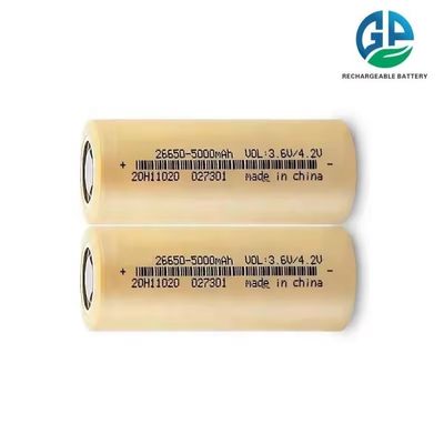 acheter Batterie au lithium rechargeable de haute capacité 26650 5000mAh Batterie au lithium ionique Cellule 3,7v 5000mah Batterie cylindrique online manufacture