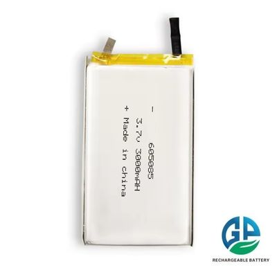 acheter Batterie à haute capacité 3,7V rechargeable 3C 5C Li polymère 3000mAh 3,7V Lipo 605085 online manufacture