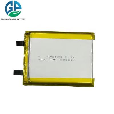 acheter Batterie à décharge élevée 3.7V 3000mah 30C Max60C Batterie liquide rechargeable à plat haute capacité 705465 online manufacture