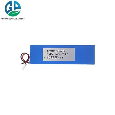 acheter Batterie à décharge élevée 1400mah 30C Max60C 4030108 2S 7.4v Lipo Batterie rechargeable Lithium Polymer Batterie online manufacture