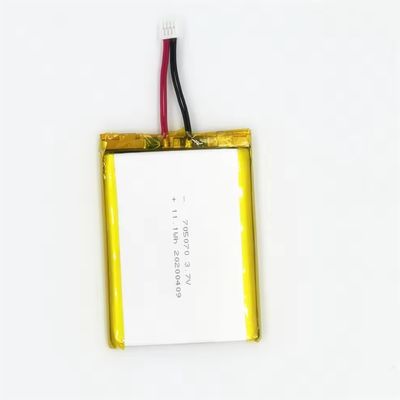 acheter Batterie au lithium polymère haute décharge de 3,7 V 705070 3000mah Batterie au lithium haute capacité 30C Max60C rechargeable online manufacture