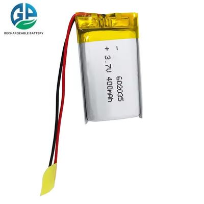 acheter IEC62133 3,7 Volt 602035 batterie rechargeable à haute température ultra mince Lipo 3,7v 400mah online manufacture
