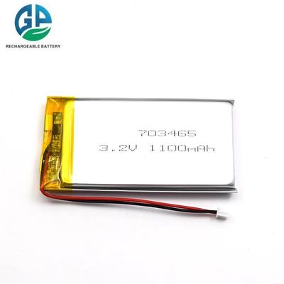acheter KC IEC62133 Approuver batterie Lipo batterie rechargeable avec Pcb 703465 3,2 v 1100mah Petite batterie Lipo Lifepo4 online manufacture