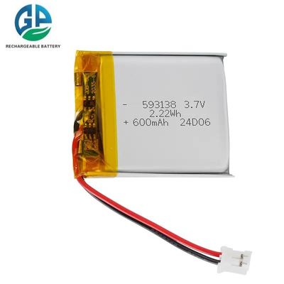 acheter Batterie à décharge élevée 30C Max60C Rechargeable 3.7V 593138 600mAH Batterie au lithium de haute qualité Batterie au lithium-ion online manufacture