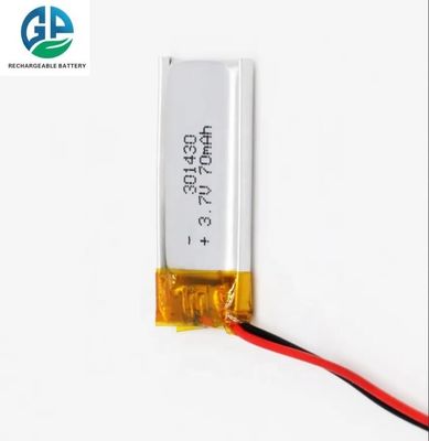 acheter Pour les montres intelligentes batterie 3,7V 70mah 301430 batterie rechargeable en polymère batterie Lithuim batterie à décharge rapide batterie online manufacture