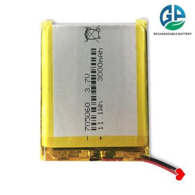 acheter Batterie à décharge élevée 3.7V 3000mah 30C Max60C Batterie Lipo rechargeable 705060 Piles Cellules rechargeables online manufacture