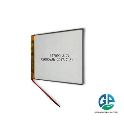 acheter Batterie polymère Li-ion de haute capacité 2500mAh Batterie Li-polymère 3.7v 357090 Pour tablette online manufacture