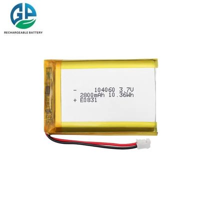 acheter 104060 2800mAh 3.7V Batterie rechargeable pour appareil auditif Batterie au lithium polymère 3.7v Lipo FCC CB CE KC online manufacture