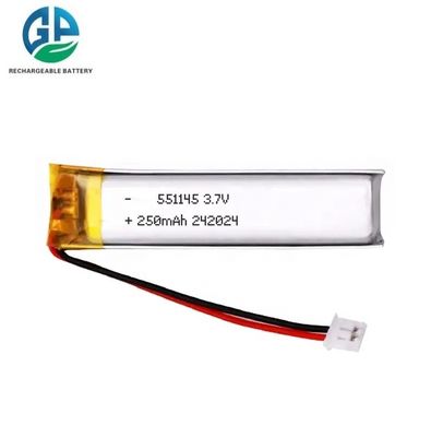 acheter 3.7V Li Polymer Cell 250mAh Batterie au lithium polymère avec KC 3.7v 551145 250mah Batterie au lithium-ion polymère online manufacture