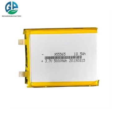 acheter Batterie Lipo de haute capacité de haute durée de cycle 3.7v Batterie rechargeable 955565 3.7v 5000 Mah Batterie 18.5wh de batterie rechargeable au lithium online manufacture