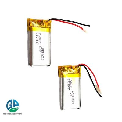 acheter IEC62133 KC Approuvé Polymère Lipo rechargeable 521630 250mah 3.7v batterie au lithium online manufacture