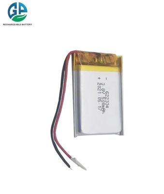 acheter Batterie rechargeable lithium polymère Lipo 3,8 V 500 mAh approuvée KC CB IEC62133 pour appareils de beauté online manufacture