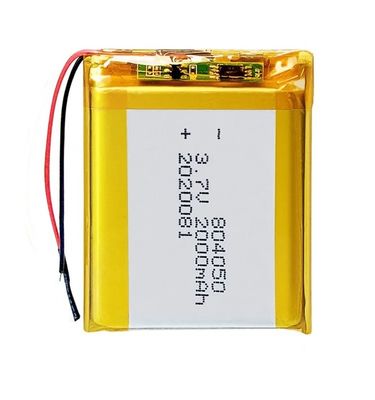 acheter 3.7v KC batterie rechargeable au lithium polymère Li-ion Lipo batterie 2000mah 804050 online manufacture