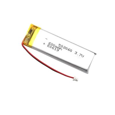 acheter Batterie rechargeable Li-polymère batterie cellule rechargeable 3.7v 600mah Package Modèle de qualité 502060 Petite batterie au lithium polymère Lipo 3.7v 600mAh Batterie certifiée KC online manufacture